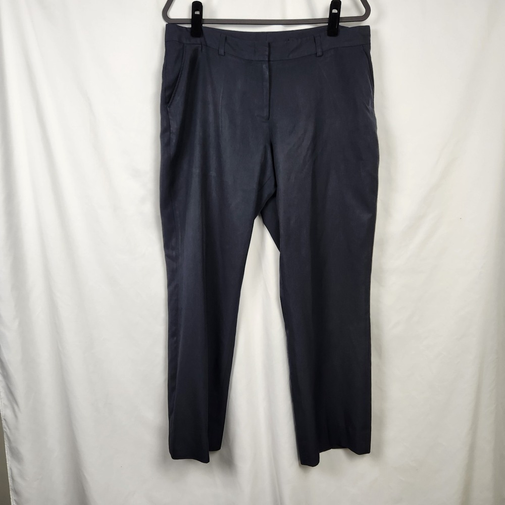 Regeneration Cintas Womens‎ Navy Caton Dress Pants Straight Leg Sz 14